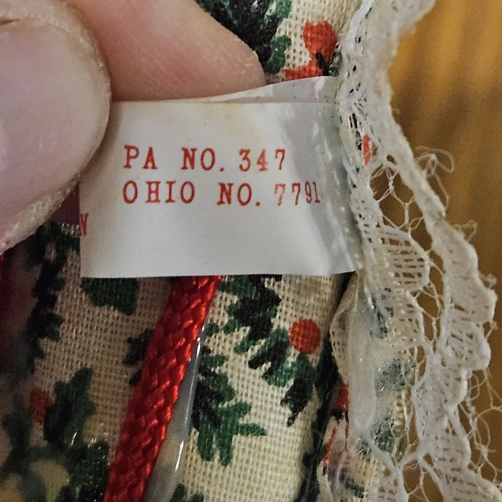 Vintage Emson Christmas Garland hanging decor NOEL Taiwan bell